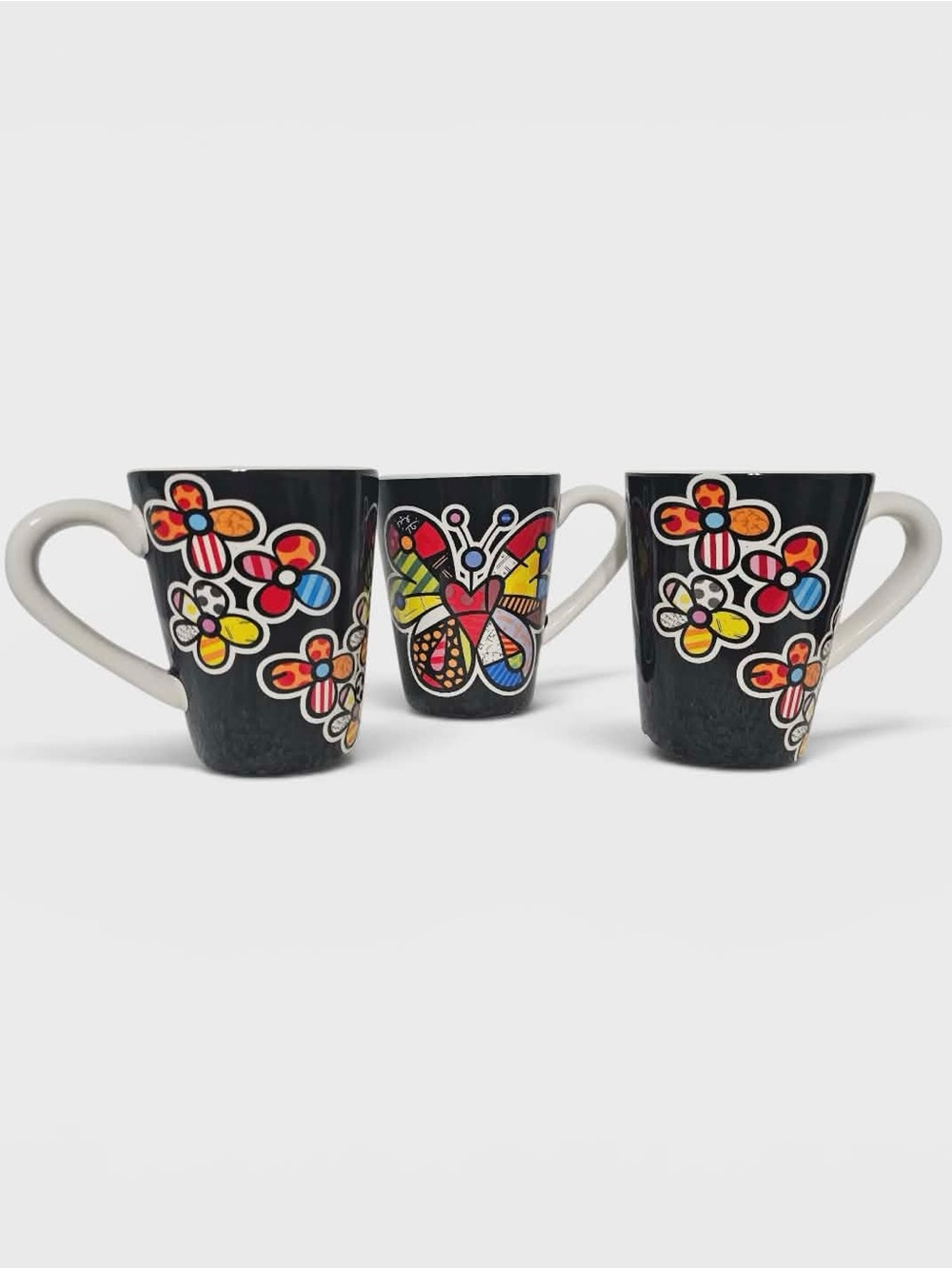 Lot of 3 Britto Mugs